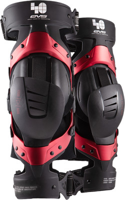EVS AXISS-BK40-MP Axis Sport Knee Brace Pair Le 40Th Anniv Red Md