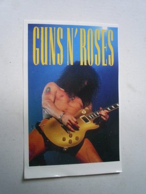 SLASH AUFKLEBER im Format 9,5 cm x 6 cm -GUNS N ROSES RAR