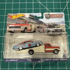 Hot Wheels Car Culture Team Transport'61 Impala 72 Chevy Ramp Truck #54