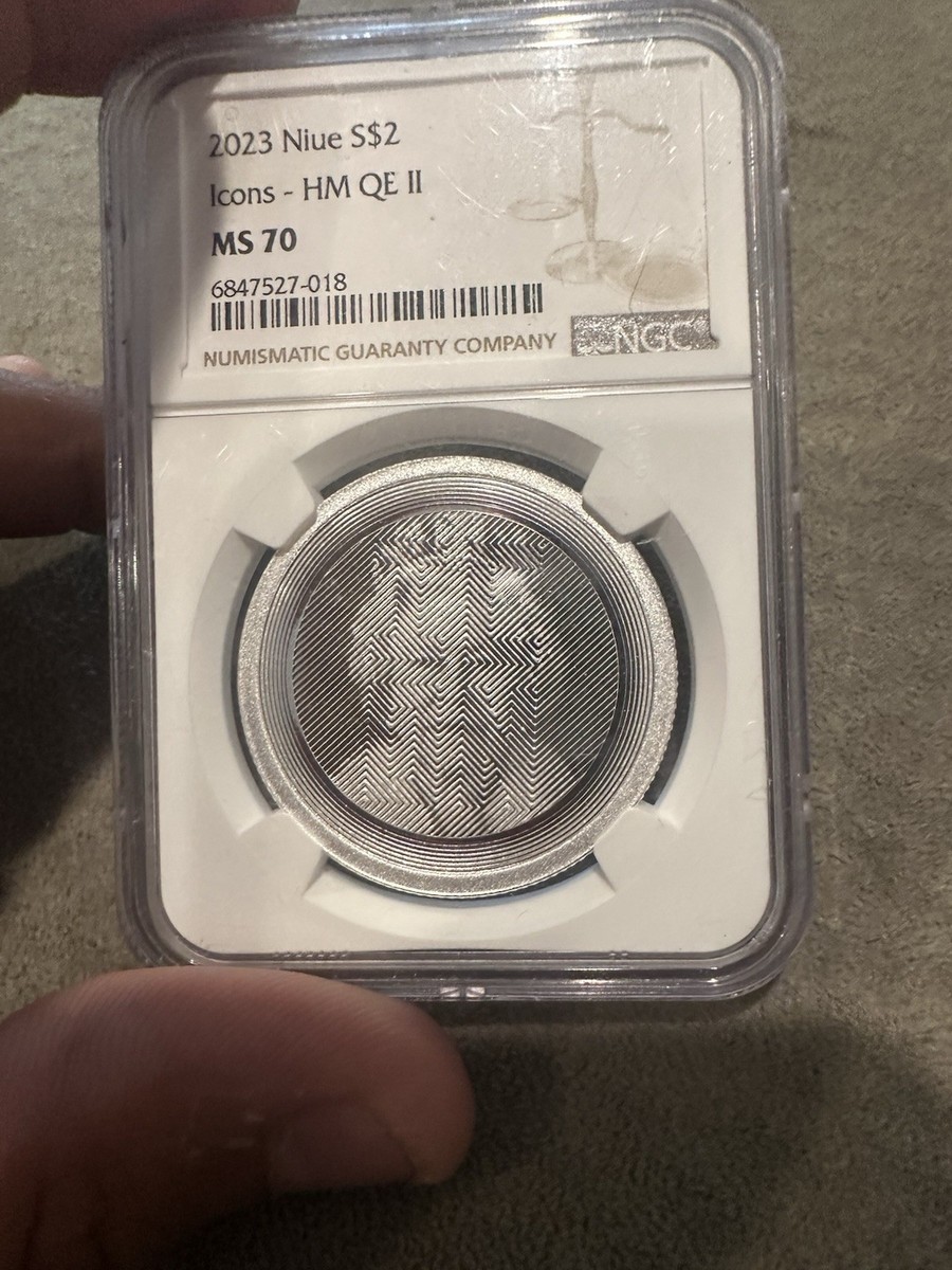 2023 MS70 Queen Elizabeth 11 I oz .999 Silver Icons | eBay