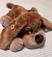Vintage 17 Russ Berrie SAMUEL Puppy Dog Laying Plush Stuffed Animal 641
