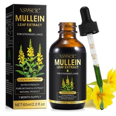 Mullein Leaf Extract, Königskerzenblatt Tropfen, Mullein Drops For Lungs, Nat...