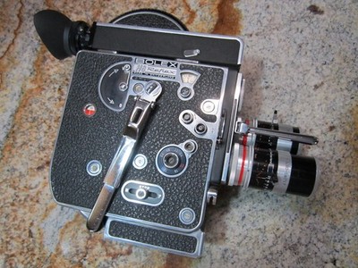 BOLEX REX-4 H8 REFLEX 8MM MOVIE CAMERA, KERN MACRO-SWITAR PRESET C