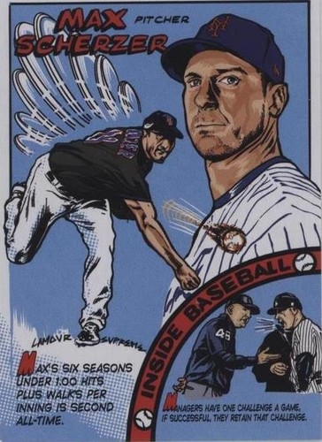 2023 Topps Archives Max Scherzer #79TC-5 Baseball Comics New York Mets