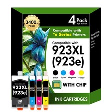 923 923e 923XL 8130e Ink Cartridges Combo Pack with Chip Replacement for HP 9...