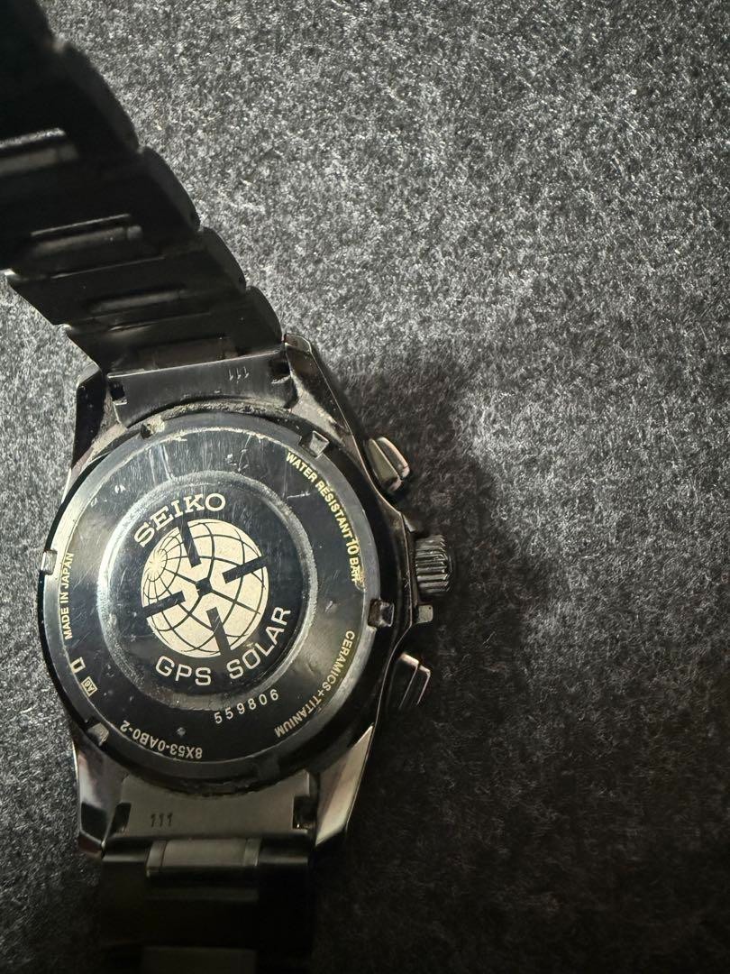 Seiko Astron Men's Black Watch - 8X53-0AB0-2 for sale online