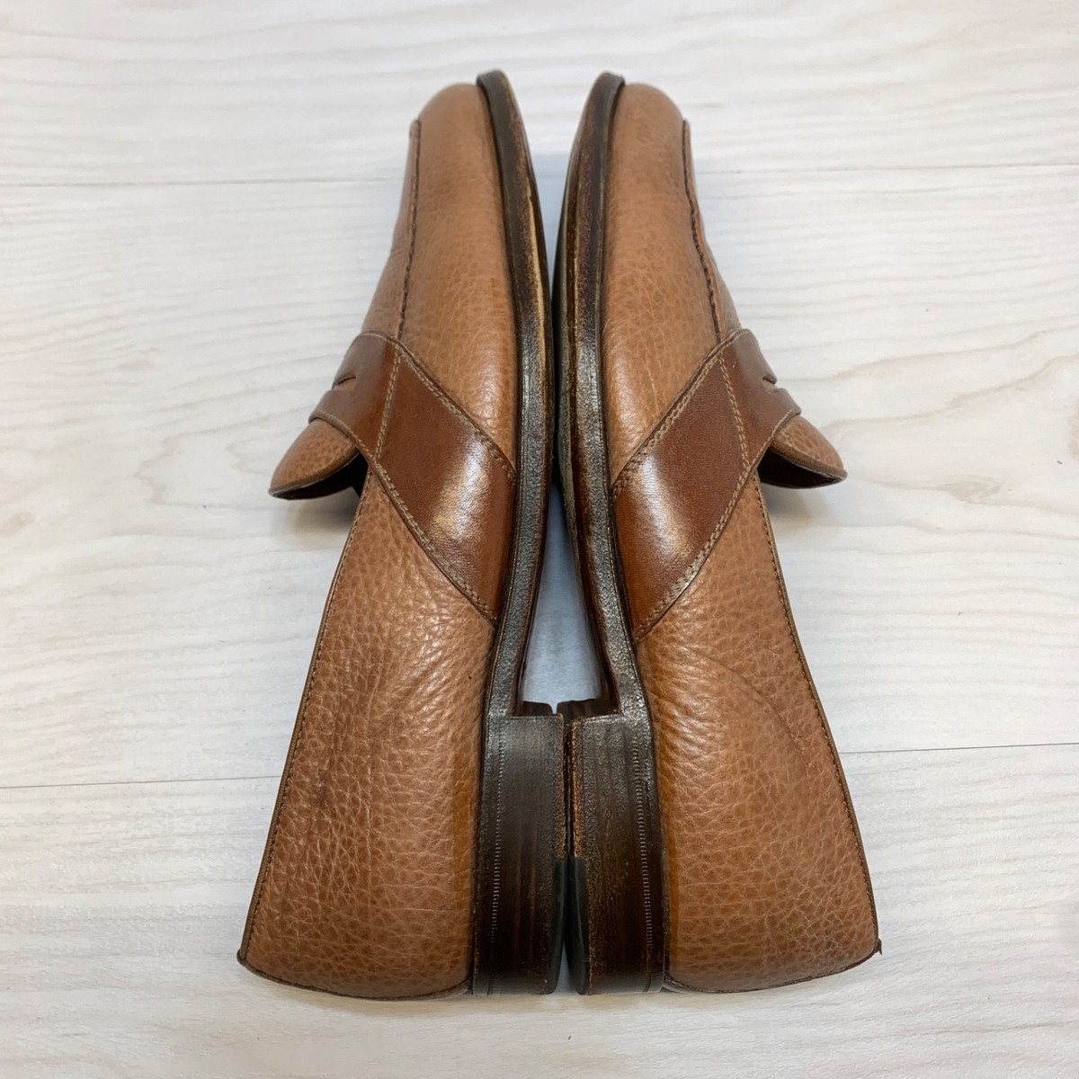 Gravati Penny Loafer Mens Sz 8.5 Brown Leather Dress Shoes  display picture 2