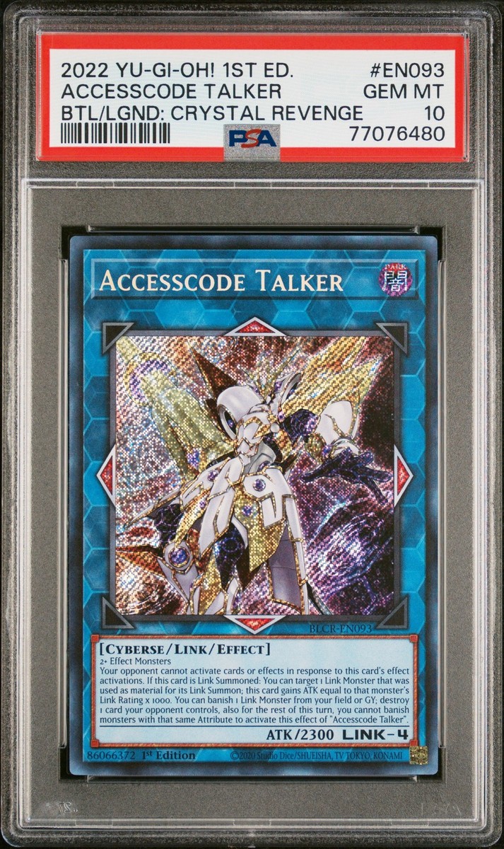 2022 YU-GI-OH! BATTLES OF LEGEND: CRYSTAL REVENGE ACCESSCODE TALKER PSA 10  | eBay