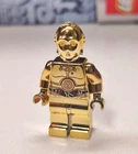 *NEW* Star Wars Chrome Gold C-3PO Custom Lego Minifigure Fan Art US Seller