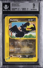 2003 POKEMON: E-CARD SERIES SKYRIDGE: REVERSE FOIL COMMON MURKROW BGS 9