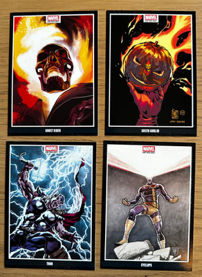 Marvel Anthology Glow In The Dark x4 Green Goblin, Ghost Rider, Thor, Cyclops