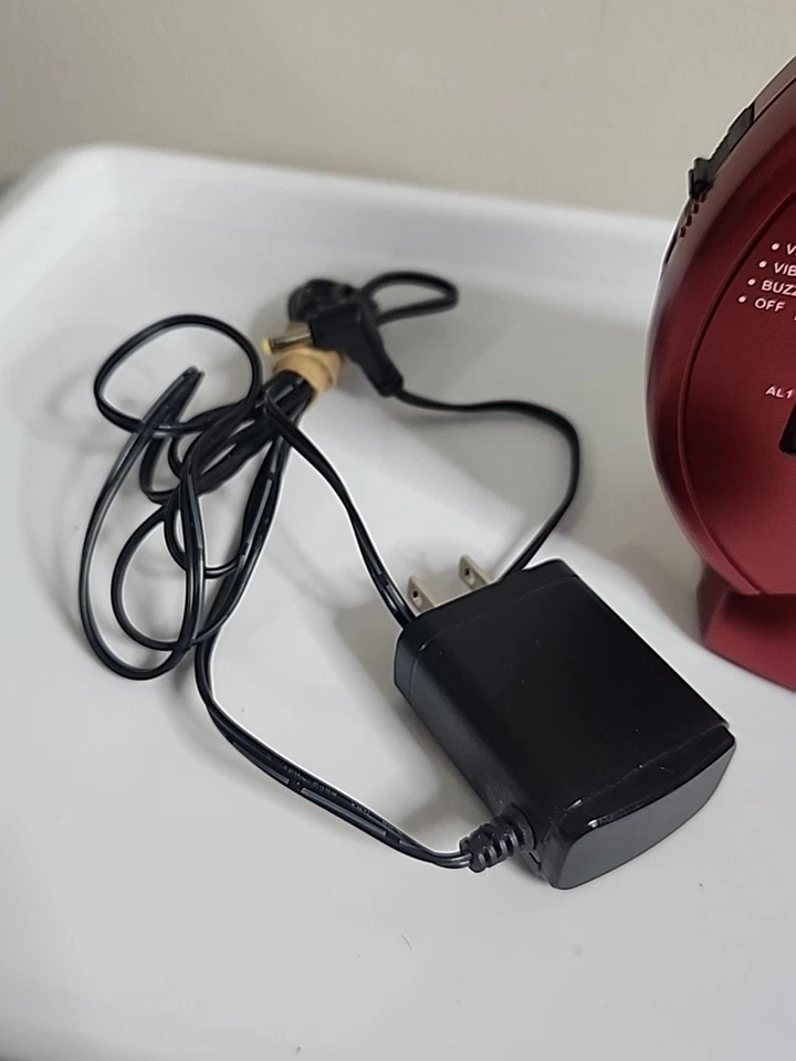 Sonic Bomb Dual Alarm Clock with Bed Shaker Red Sonic Alert Vibrating Alarm - Image 4 of 4