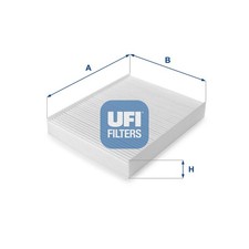 Innenraumfilter UFI 53.076.00 Partikelfilter für FIESTA FORD FUSION 5 Van 16V