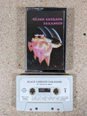 Black Sabbath Paranoid Cassette CSL NEMS NEC 6003 Ozzy Osbourne