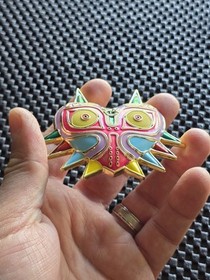 Legend Of Zelda Majora's Mask Challenge Moneda Medalla Nintendo GBA NES Tipo Raro #1