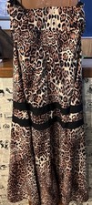 Leopard Print Maxi Dress Strapless-small