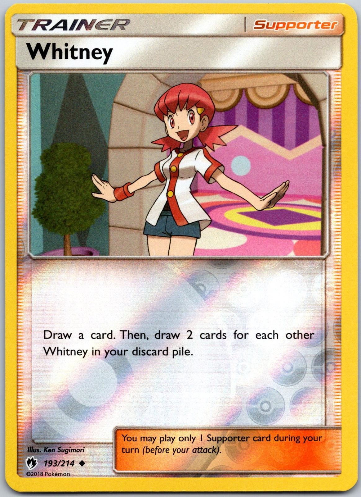 Whitney 193/214 Reverse Holo Uncommon Lost Thunder Near Mint