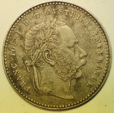 mw30231 Austro - Hungary Silver 20 Kreuzer 1868  Franz Joseph I    KM#2112