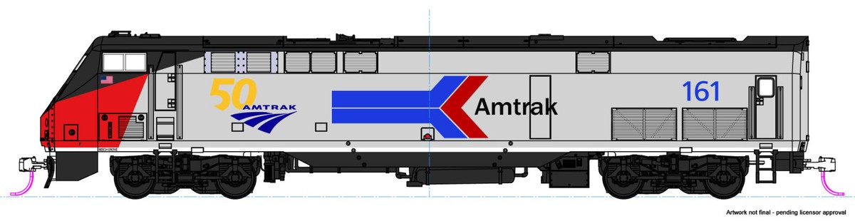 N Scale KATO 176-6036 GE P42 AMTRAK Phase 1 50th Anniversary