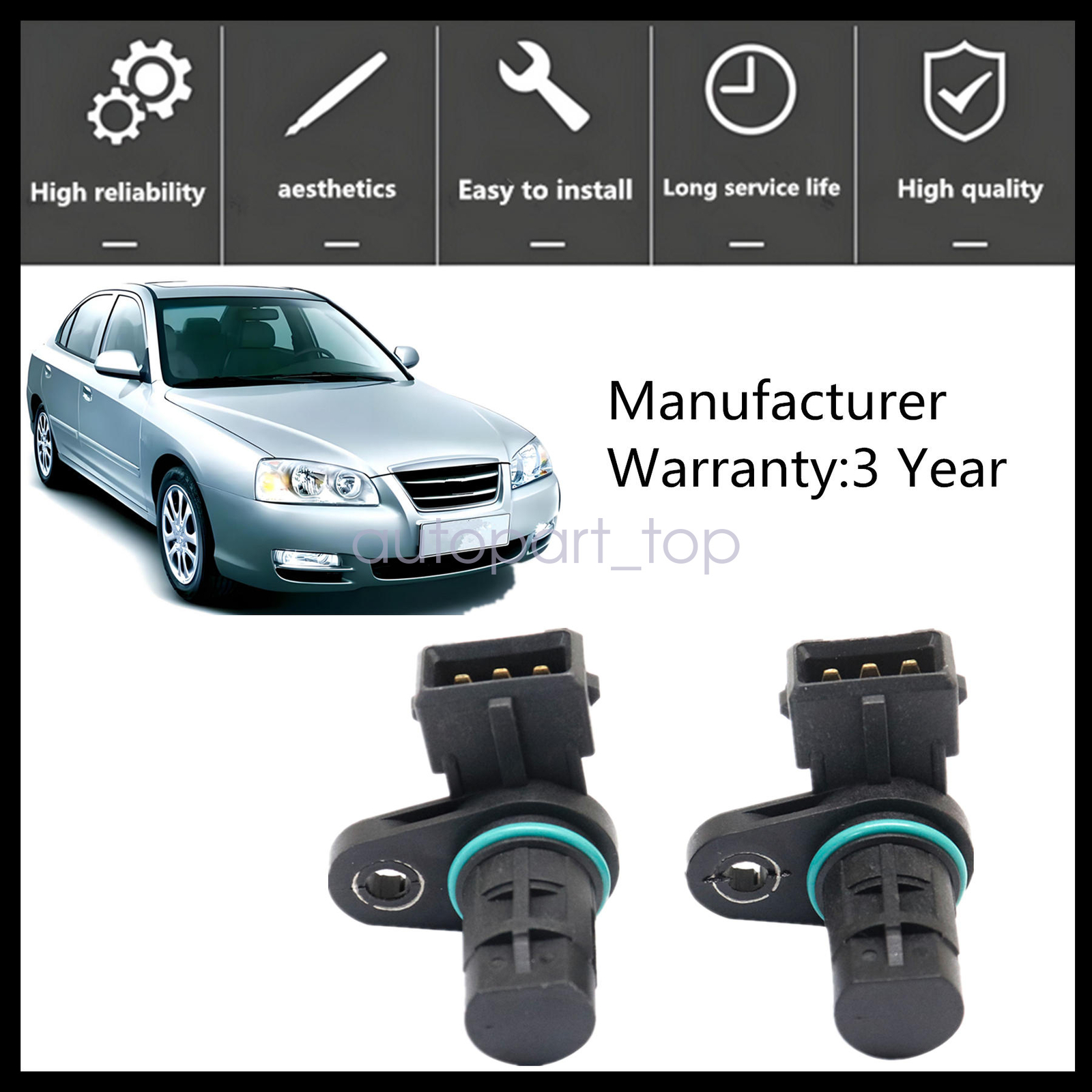 Car Engine Sensor IZYSS Crankshaft Position Sensor Replacement For Hyundai & Kia 2.0L Models - OEM# 39350-2E200 OEM Sensor Car Engine Sensor IZYSS Crankshaft Position Sensor Replacement For Hyundai & Kia 2.0L Models - OEM# 39350-2E200 OEM Sensor