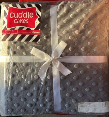 Cuddle Cakes by Shannon Fabrics 10''x10'' Squares Minky Dark De Lux NIP