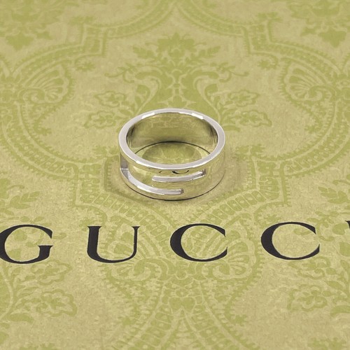 GUCCI Ring Branded Cutout G 8.25(US Size) Silver925 mens - Bild 2 von 8