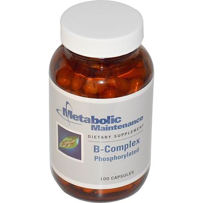 B-Komplex (phosphoryliert) 100 pflanzliche Kapseln - Stoffwechselpflege 