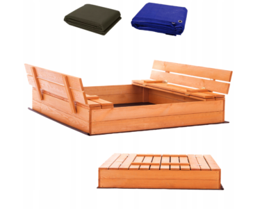 Sandkasten 120x120 Imprägniert Premium Sandbox Mit Produktbild-Vorschau 6