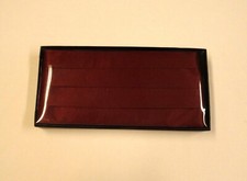 Mens Cummerbund Dark Red Adjustable Clip Fastening Boxed New