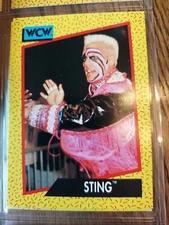 WCW WORLD CHAMPIONSHIP WRESTLING  1991 TRADING CARD # 12 STING