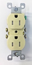 Leviton 15A 125V Tamper Resistant Duplex Receptacle NEMA 5-15 Ivory FREE SHIP c