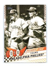 2020 Topps Baseball #DB-2 Philadelphia Phillies Team 1950s Decades Best Series 2