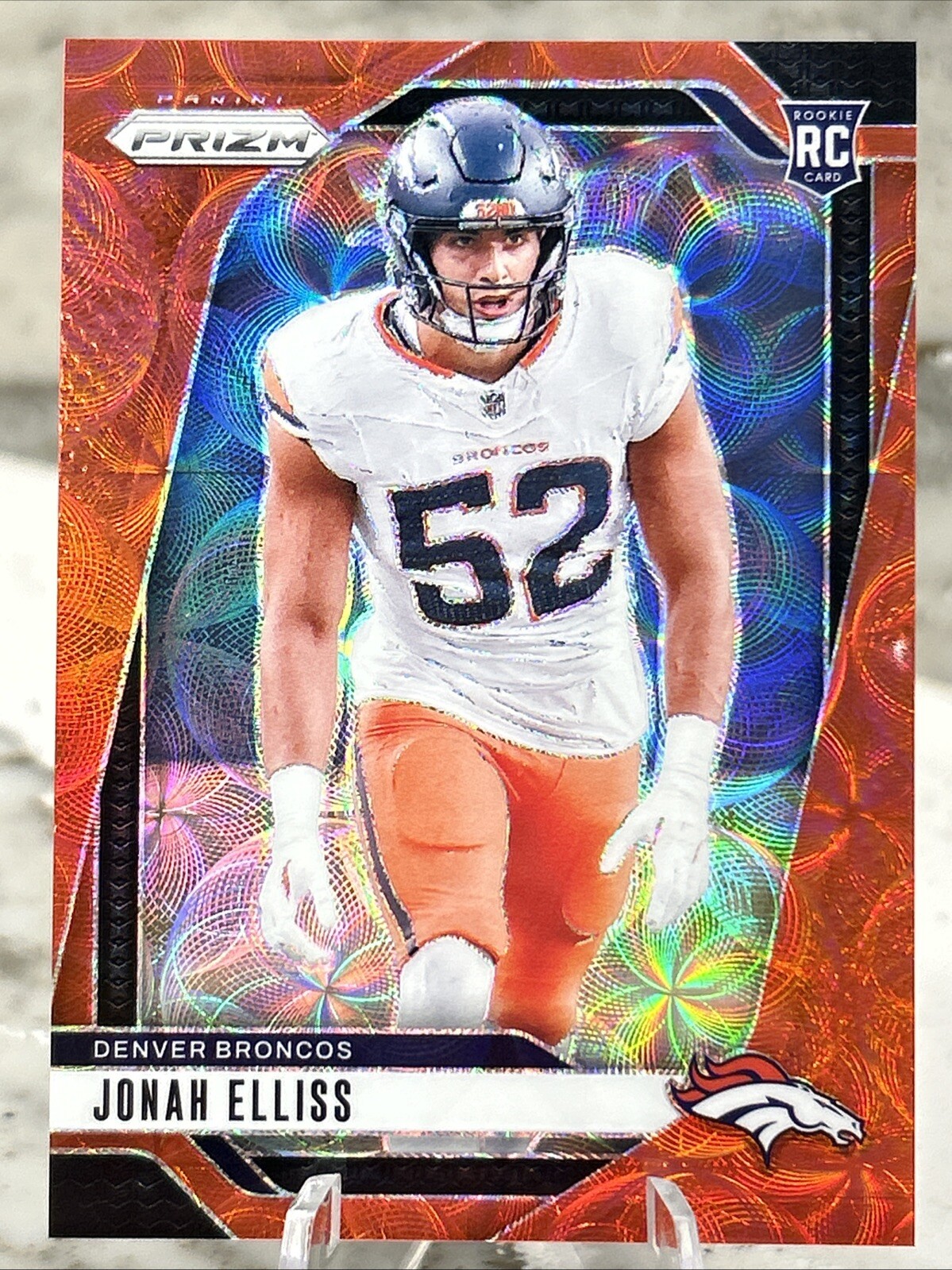 JONAH ELLISS RC 2024 Prizm #356 Choice Red /20 SSP Broncos Rookie