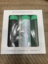 3pc Off Court Body Wash Set Trio 3.4 fl oz Sulfate Free BNIB