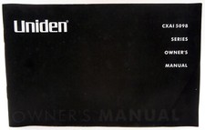 Uniden Wireless Telephone CXAI 5098 2004 Series Manual Good