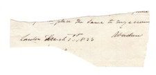 George Hamilton-Gordon Signed Clip 1823 / Autographed Earl of Aberdeen