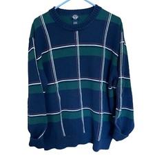 Vintage Dockers Color Block Crewneck Sweater Men  s XL Navy And Green