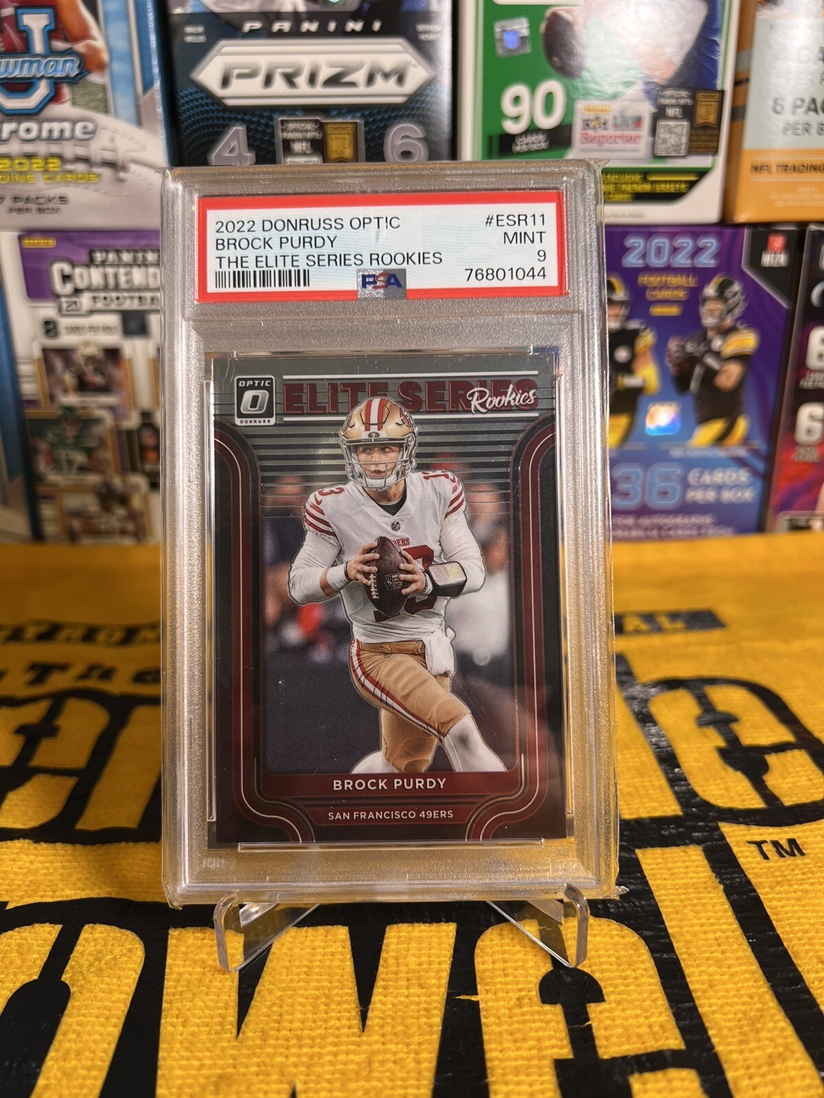 2022 Donruss Optic #ESR11 Brock Purdy - The Elite Series ROOKIES - PSA 9