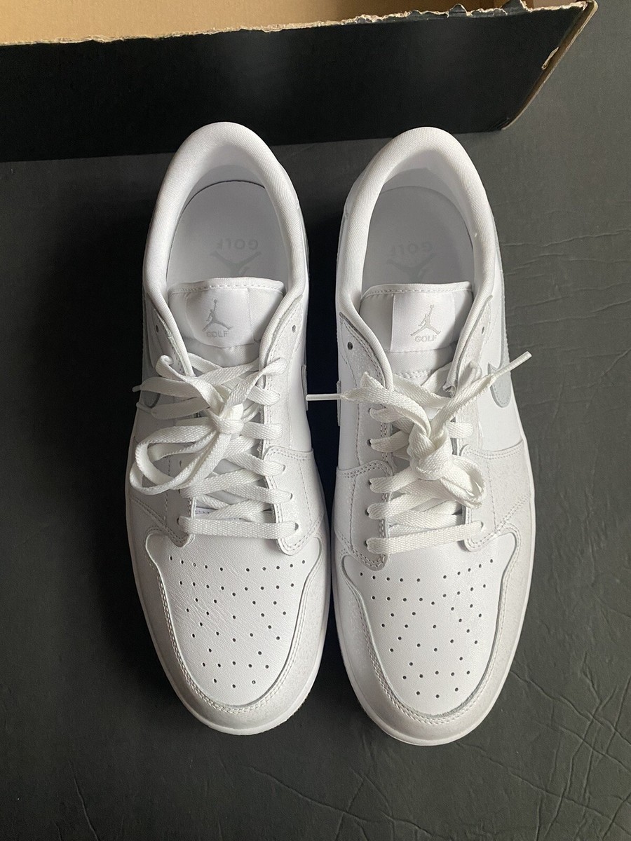New - Nike Air Jordan 1 Low G White/Gum Medium Brown/Pure New - Nike Air Jordan 1 Low G White/Gum Medium Brown/Pure