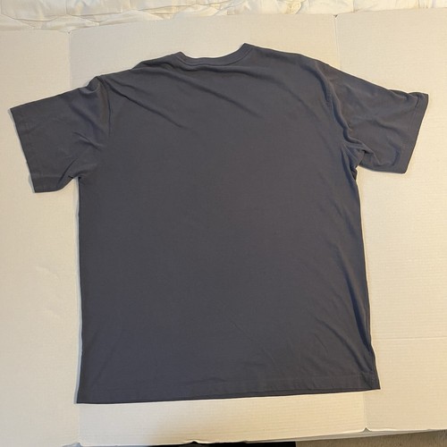 Blue Mountain Men T-Shirt XL Blue Short Sleeve Crew Neck - Picture 4 of 4