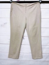 Vince Camuto Womens Pants Size 12 Beige Flat Front Mid-Rise Front Pockets