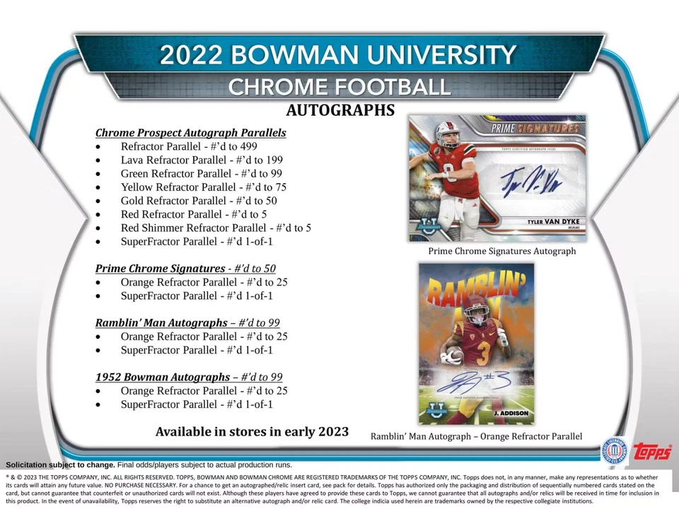 2022 Bowman Chrome University Factory Sealed BLASTER BOX - FREE SHIP -- LOADED - Image 2 of 4