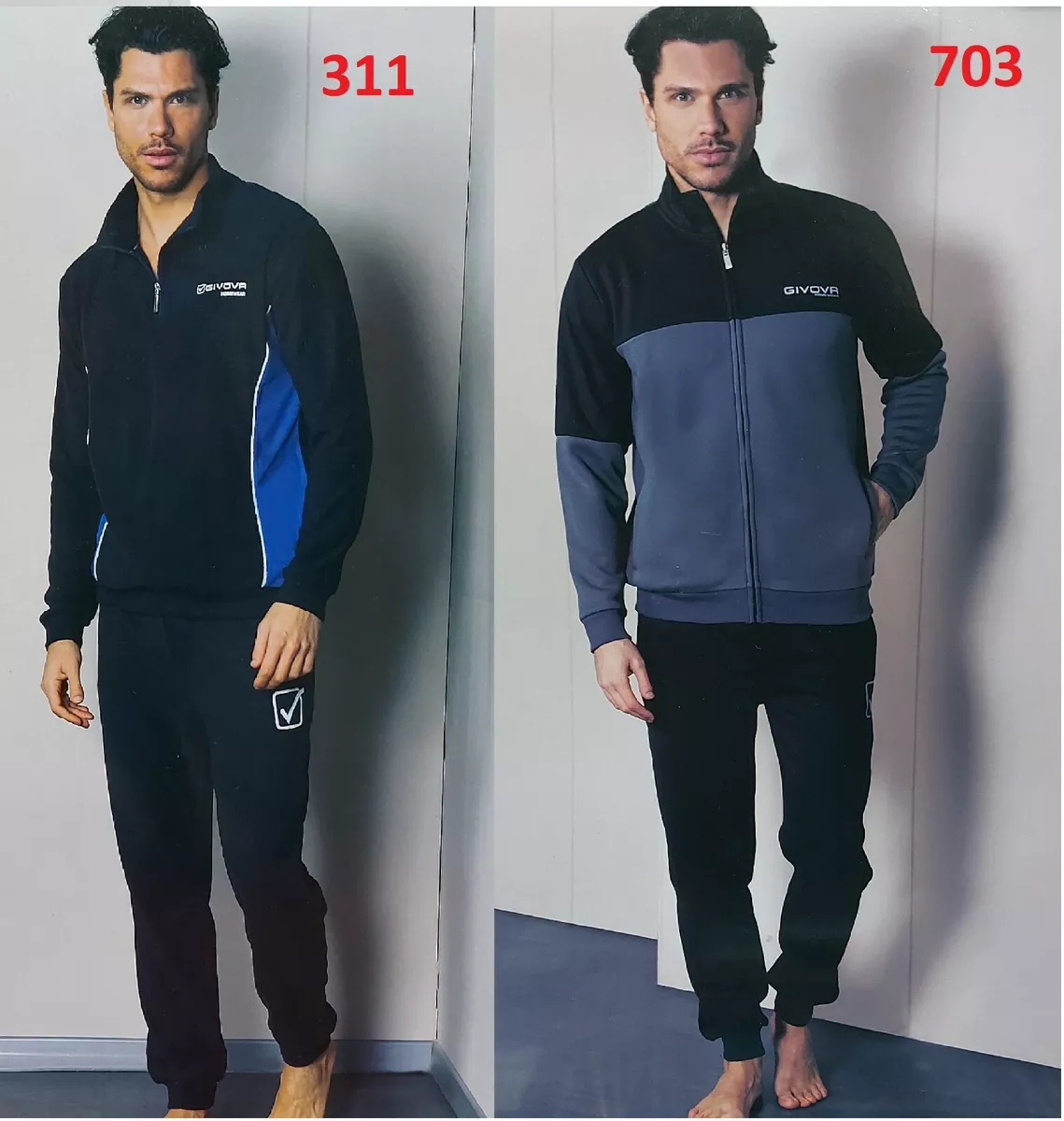 GIVOVA NEW MENS YOUTH SUIT COMPLETE WINTER HOME FULL ZIP SWEATSHIRT OFFER