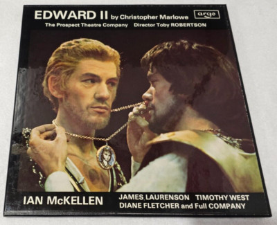 Edward II Christopher Marlowe Argo 3LP Box Set Ian McKellen Toby Robertson NMC