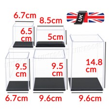 Small Acrylic Display Case Clear Perspex Box Dustproof Mini Action Figures Model