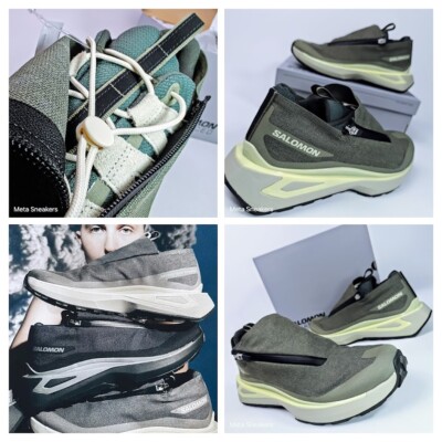 Salomon US 12.5 Men's Olive Green Hay Hybrid Rare Odyssey Advanced L47384900 New