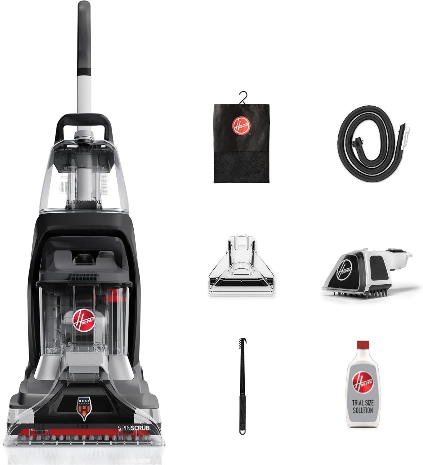 Hoover Powerscrub XL Pet Carpet Cleaner Upright Shampooer in Black