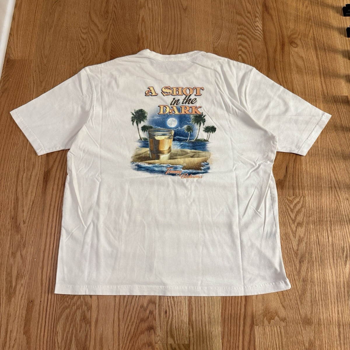 Vintage Tommy Bahama A Shot In The Dark T Shirt Mens XL Short