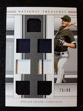 2020 National Treasures Game Gear Materials Sevens /99 Dylan Cease RC