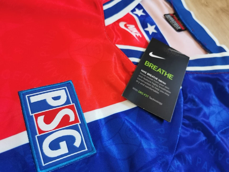 Maillot Retro PSG Paris 1994/95 #9 WEAH Ligue 1 - Photo 3/4